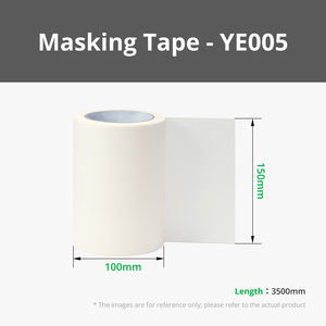 Wide 1 Roll Beige <b>White</b> Masking <b>Tape</b> (YE005)-15x350cm for Effective Paper Processing - Product Image 3