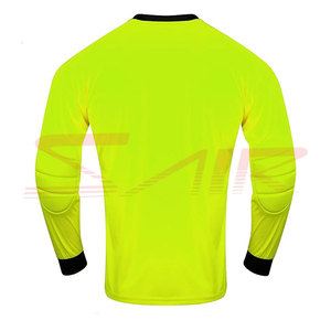 Ensembles de maillots de gardien de but de football à manches longues pour hommes en gros, logo personnalisé, nom de l'équipe, 100% polyester, vêtements de sport confortables - Product Image 3