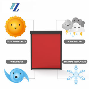 <span class=keywords><strong>Garraf</strong></span> Exterior Zip Track Zipscreen Parasol Exterior Ventana Sombra Toldo Roll Up Sun Shade Pantallas al aire libre para Patio - Product Image 6