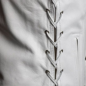 Gilet de moto en cuir véritable pour homme, taille plus, personnalisable, imperméable, respirant, écologique, promotionnel du printemps, vêtements d'extérieur - Product Image 2