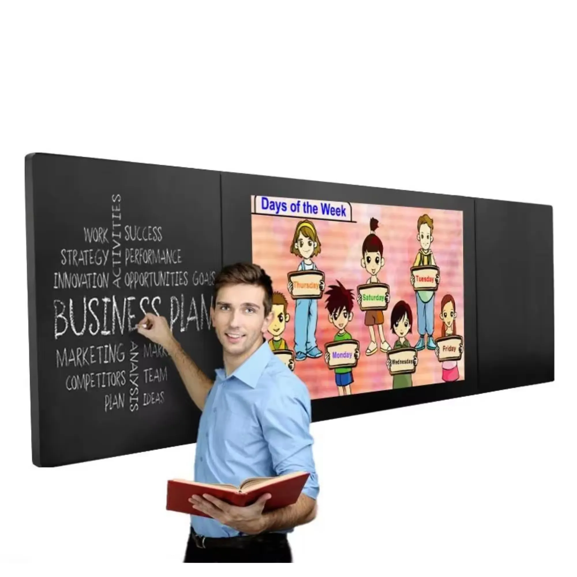 75 inç 86 inç okul eğitimi lcd nano dijital elektronik akıllı interaktif yazı tahtası
