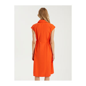 Robe décontractée à manches courtes BGN avec taille élastique et détail froncé Modèle S23D132 - Product Image 6