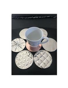 Dessous de verre en métal à motif unique pour thé tasse à café tasse bouteille en verre boisson service table décor cuisine salle à manger restaurant - Product Image 2