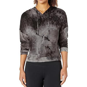 Femmes à manches longues cravate teinture impression sweat à capuche Street Wear haute qualité femmes imprimé cravate teinture sweats à capuche - Product Image 1