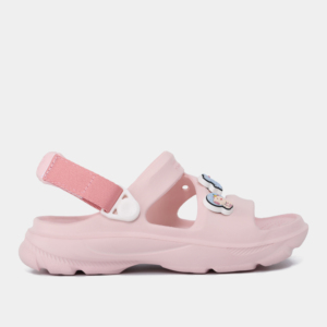 Fashionable Girls' Sandals in Breathable Pink EVA Material Comfortable Summer Design with Laser-Etched Logo Keeps Feet Dry - Product Image 1