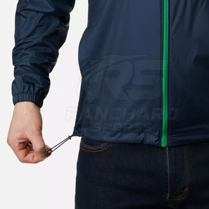 Chaqueta Cortavientos con Capucha para Hombre, Impermeable y Transpirable, Chaqueta Deportiva para Viajes - Product Image 6