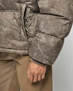 OEM Vestes personnalisées en duvet pour hommes Manteau d'hiver en peluche de haute qualité Hip Hop à la mode ample surdimensionné épais - Product Image 4