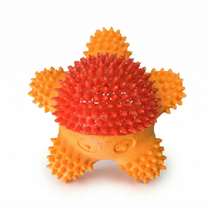 Juguete para Perros con Sonido de Estrella de Mar Ledu Toys – Estrella de Mar de Goma Resistente para Mascotas, Juguete Interactivo para Masticar - Product Image 1