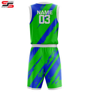 Tenues d'équipe de basketball personnalisées, respirantes, d'été, avec logo personnalisé imprimé, sans manches, 100% polyester, couleur personnalisée - Product Image 6