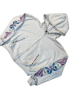 Sudadera con Capucha y Cremallera con Pedrería para Hombre, Diseño Nuevo, Estilo Casual, 100% Algodón, Corte Holgado, Ecológica - Product Image 3