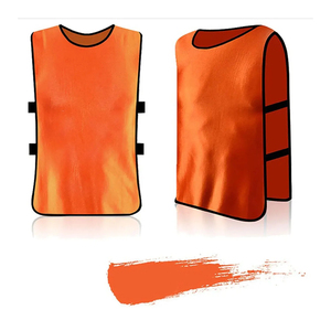 เสื้อกีฬาแบบสวม แห้งเร็ว ทรงปกติ สีพื้น ไม่มีแขน คอกลม เหมาะสำหรับทุกฤดูกาล ใช้สำหรับฝึกซ้อมฟุตบอล - Product Image 2