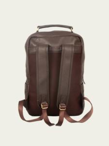 Mochila Unisex de Cuero Genuino Marrón Oscuro con Cierre, Estilo Vintage, para Portátil, Viajes, Ecológica, Ligera, para Libros Escolares - Product Image 4