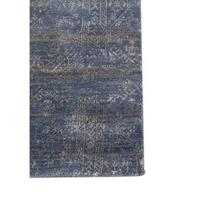 Alfombra de Lana y Viscosa Tejida a Mano Azul Sile, Diseño Abstracto para Uso Doméstico - Hwv-13014 - Product Image 4