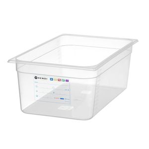 Contenitore Gastronorm 1/1 28L Trasparente 530x325x(H)200mm HENDI GN 1/1 per Conservazione e Trasporto Alimenti - Product Image 1