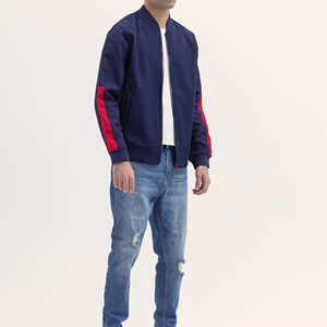 Chaqueta Bomber para Hombre, Chaqueta Bomber Personalizada con Logotipo para Hombre para Invierno, Chaqueta de Talla Grande con Cuello Alto, Chaqueta Bomber para Hombre - Product Image 4