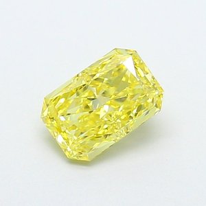 Diamante Radiante de 1.11ct VS1, Color Amarillo Intenso, Cultivado en Laboratorio - Product Image 1