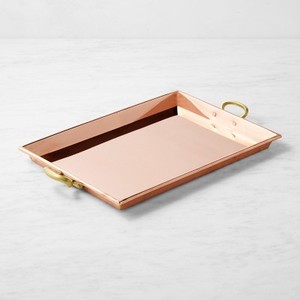 100% mesa de té de café hecha a mano bandeja de cobre forma rectangular mejor diseño al por mayor bandeja de cobre taza de té de vidrio de la mejor calidad - Product Image 3