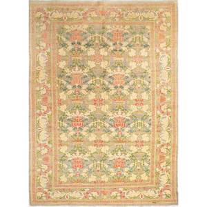 Alfombras de Lana Anudadas a Mano Aalam Paem-852, Estilo Boho Abstracto Floral para el Hogar, para Entrada, Pasillo, Sala de Estar, Rectangulares, Hechas a Mano - Product Image 1