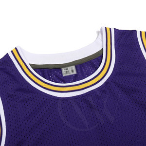Vente en gros directe d'usine, ensembles de maillots de basket-ball unisexes pour adultes les plus populaires, respirants, à séchage rapide, 100% polyester, logo personnalisé - Product Image 3