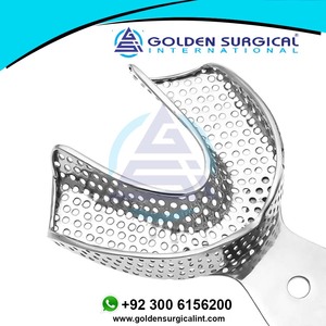 Plateau d'empreinte dentaire, grand plateau d'empreinte, inférieur, perforé |   Instruments dentaires orthodontiques autoclavables - Product Image 5