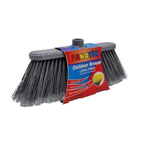 Escoba Moderna Ecológica para Exteriores y Patios, Cepillo de Limpieza de Fibra Larga con Diseño de Madera, Material PP - Product Image 3