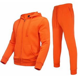 Vente en gros de survêtement personnalisé noir de la meilleure qualité Survêtement XL à capuche en polaire Jogging Ensemble d'hiver respirant à fermeture éclair Prix d'usine - Product Image 1