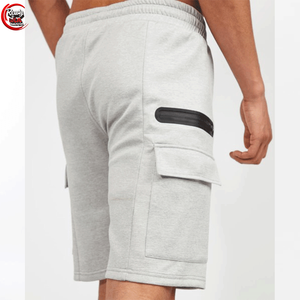 Lightweight 100% Cotton Canvas Men's Gym Sport <b>Shorts</b> <b>Compression</b> Quick Dry & Eco-Friendly Solid Pattern Elastic Waist Closure - Product Image 4