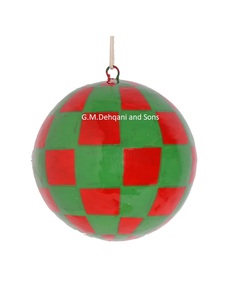 Handmade Kashmir Paper Mache Christmas <b>Tree</b> <b>Stand</b> Accessories Nature-Inspired Baubles for a Touch of Kashmiri Charm - Product Image 4