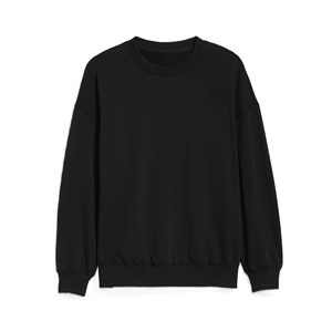 Nuevo 2025 Otoño Invierno primavera otoño mujer sólido cuello redondo pulóver transpirable recortada sudadera manga larga Casual moda Tops - Product Image 1