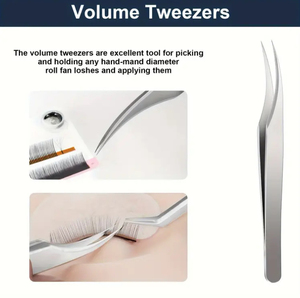 DRAGONLOSH Pince à épiler DGtweezer Volume Pince à cils en acier inoxydable 45/90 degrés Marque privée personnalisée Outils d'extension de cils professionnels - Product Image 3