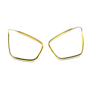 Traditionnel 925 Sterling Silver pas cher élégant en gros fournisseur de bijoux dames portent des boucles d'oreilles géométriques - Product Image 3