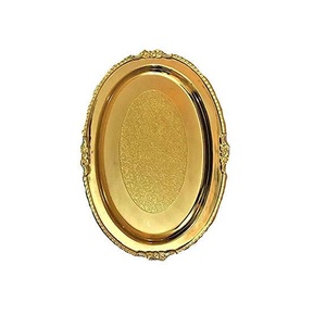Nouveau design de plateau de service à collation assiette de service en métal plateaux de cuillère de cuisine de service alimentaire pour la fête de mariage - Product Image 2