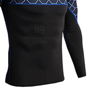 Ropa de entrenamiento transpirable Hombres Rash Guard Set Ropa de gimnasio Ropa de entrenamiento Hombres Rash Guard Set - Product Image 6