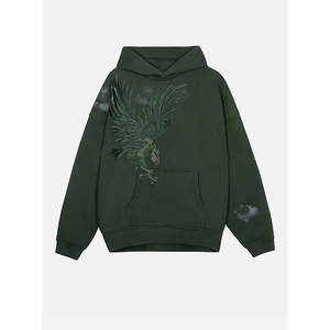 Sudadera con Capucha de Invierno para Hombre, 100% Algodón, con Logotipo Bordado en 3D Personalizado, Impresión Digital, de Buena Calidad, al por Mayor - Product Image 1