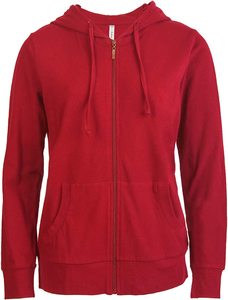 Women's Customized Logo Fleece Hoodie Zipper Hooded Collar Breathable Windproof Digital Printing Front Logo Placement for Winter - Product Image 5