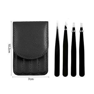 Pinces à épiler de précision pour salons de beauté professionnels, pinces ergonomiques avec revêtement en poudre pour une épilation facile - Product Image 1