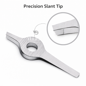 Pinzas Profesionales de Acero Inoxidable para Cejas con Punta Inclinada, Precisión, Ecológicas, Duraderas, Herramienta de Belleza para Depilación - Product Image 2