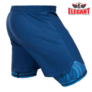 Short de gymnastique Bonne vente Haute qualité Faites votre propre nouvelle arrivée Logo de personnalisation Short d'entraînement à double couche par Elegant Sports - Product Image 2