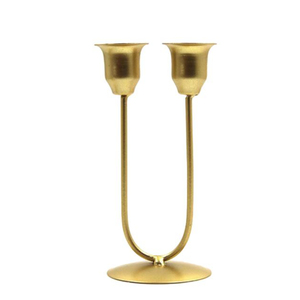 Bougeoir en aluminium moderne de qualité supérieure, bougeoir en métal avec base en globe, élégant accessoire de décoration intérieure pour un usage de mariage - Product Image 3