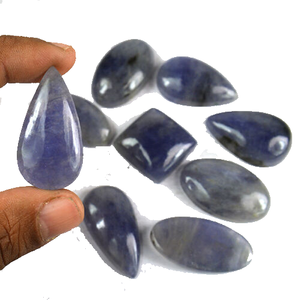 Pierre naturelle Iolite cristal Mix Shape Loose Gemstone Cabochon pierre précieuse cristal de guérison Toutes les formes Cabochon grossiste - Product Image 6
