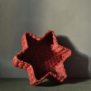 Plateau Étoile en Jonc de Mer Tressé à la Main Élégant, Décoration en Osier de Haute Qualité pour Noël, Vente en Gros Usine OEM ODM - Product Image 2