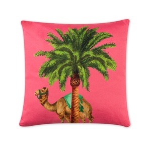 Cuscino Decorativo Quadrato con Chiusura a Cerniera |   Stampa Digitale su Cotone |   Design Animale |   Le Cirque Du Marrakech di Excelsa - Product Image 1