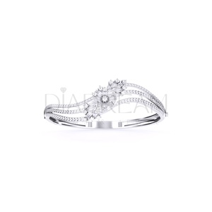 Luxurious 925 Sterling Silver <b>Bracelet</b> Sparkling Moissanite Diamond <b>Charm</b> Trendy Exclusive Design for Party Wedding Classic Gift - Product Image 1