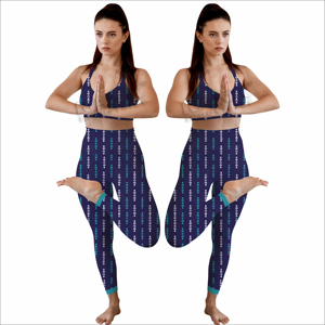 Ropa de Gimnasio para Mujer, Conjuntos de Yoga con Impresión Personalizada, Conjuntos de Yoga para Mujer en Oferta - Product Image 3
