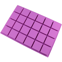 Plateau à glaçons de couleur personnalisée Truffes au chocolat Grille Moule à fondant Rectangle Moules en silicone pour bonbons au caramel Moule à gelée gommeuse