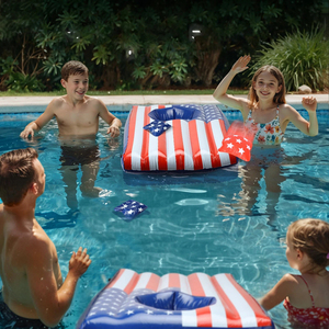 Top Quality Pool Cornhole <b>Inflatable</b> <b>Floating</b> Game Bean Bag Toss Water Game for Adults Kids Family Swimming Pool Party Activity - Product Image 3