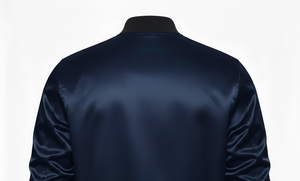 OEM Canvas Long Baseball Varsity <b>Jacket</b> | Chenille Letter Patches | Hooded Stand Collar <b>Fleece</b> <b>Lined</b> Waterproof | Front for Men - Product Image 4