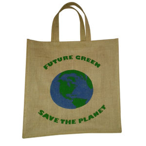 Sac fourre-tout d'épicerie en jute de tissu biologique imperméable et écologique personnalisé de haute qualité sac de shopping en toile de jute vente en gros - Product Image 4