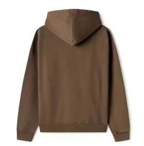Nueva moda personalizada Color sólido peso pesado hombres invierno media cremallera polar 100% poliéster alta calidad hombro caído de gran tamaño - Product Image 2