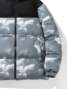 แจ็กเก็ตขนปุยฤดูหนาวของผู้ชายเสื้อแจ็คเก็ตหนังกันน้ำออกแบบได้ตามต้องการสำหรับตกแต่งขนาดใหญ่พิเศษ - Product Image 5